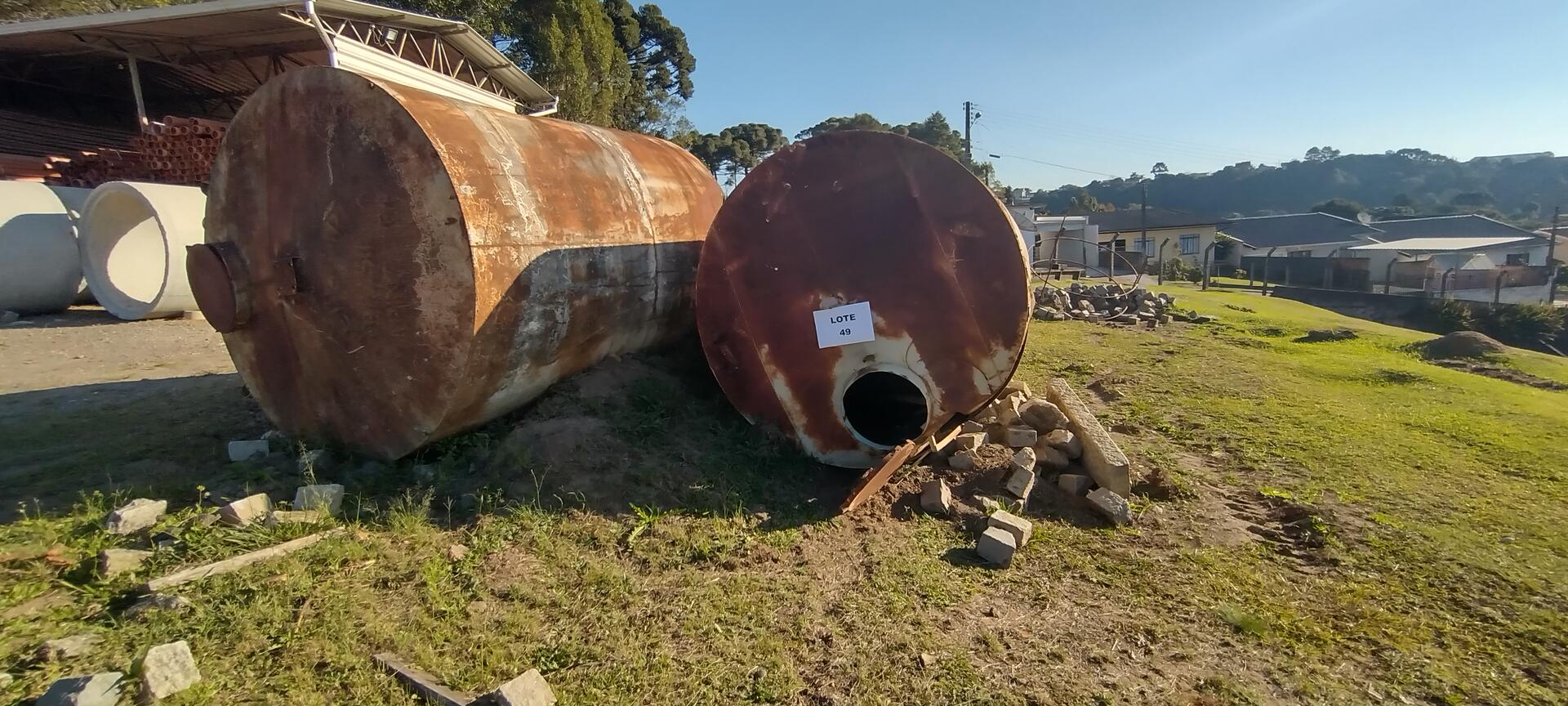 Sucata de Reservatórios de metal, 1.400kg