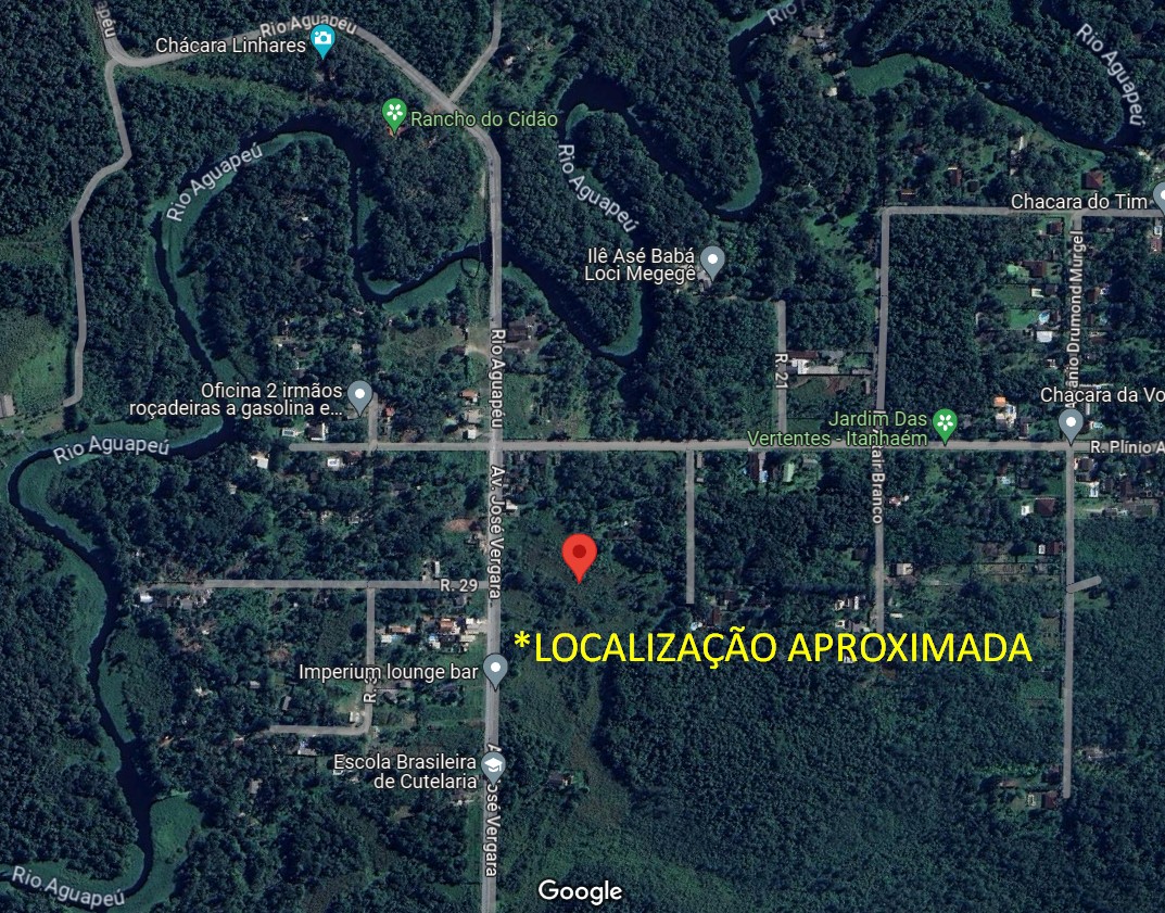 Terreno s/benfeitoria área 2.500m² - Itanhaém/SP