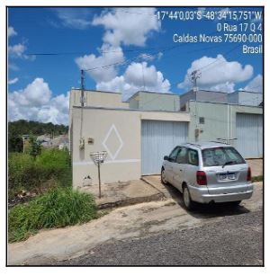 Casa 69.94m², RESIDENCIAL LAGO DE CRISTAL, CALDAS NOVAS GO