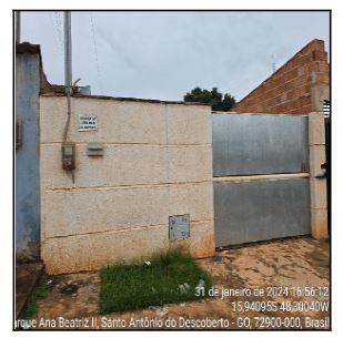 Casa 69.96m², JARDIM ANA BEATRIZ II, SANTO ANTONIO DO DESCOBERTO GO