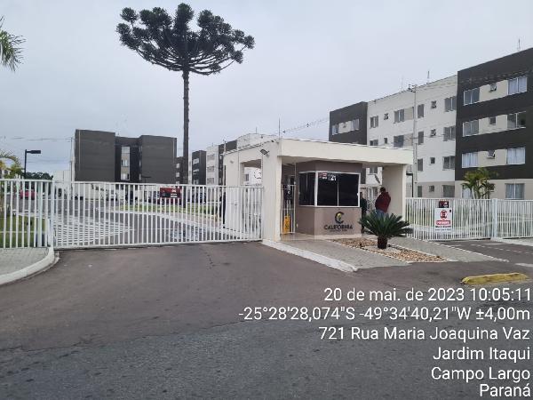 Apartamento 40m², JARDIM ITAQUI, CAMPO LARGO PR