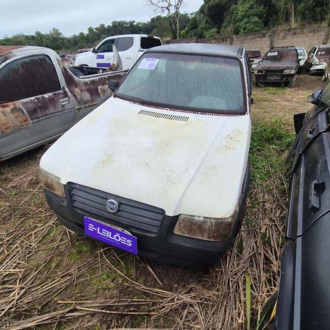 thumb SUCATA - FIAT UNO MILLE FIRE FLEX Placa:&nbsp;AOA3573 Cor: Branco Chassi: Oxidado