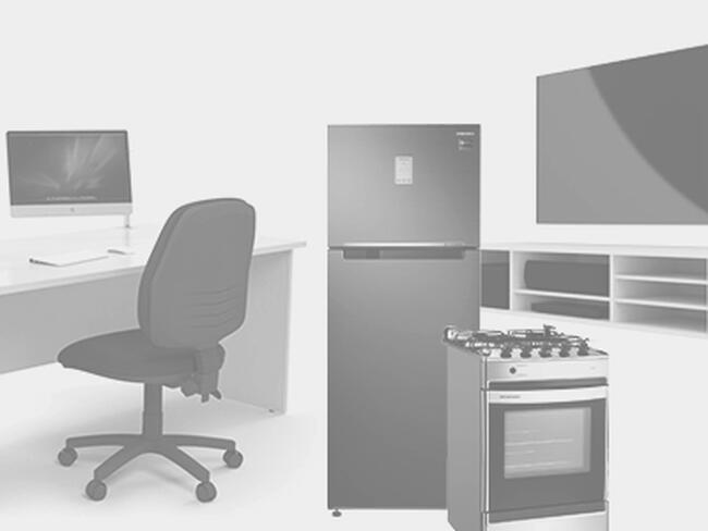 thumb Um computador completo (monitor, CPU, teclado, mousse, impressora)